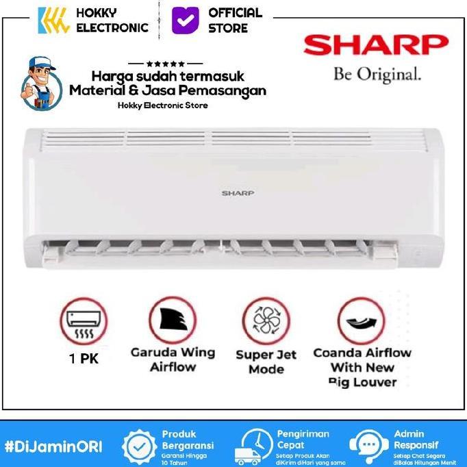 (Good) Ac Sharp 1 PK Ah a9bey Garuda Series Split Standard Hemat Listrik 1pk FREE PASANG