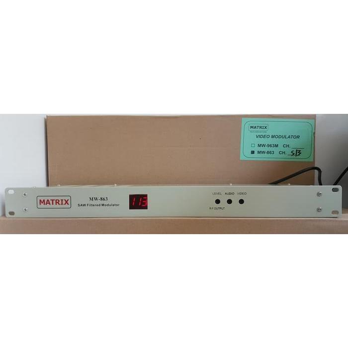 RF MODULATOR MW863 MATRIX FIX SINGLE CHANNEL(ANALOG) ORIGINAL DAN TERPERCAYA