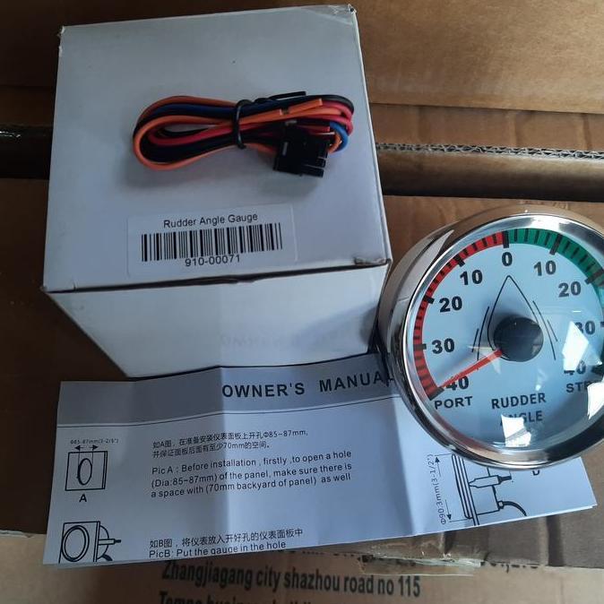 TERMURAH - rudder angle indicator kapal | Rudder angle indicator,dia:85mm,working pressure:9V-32V