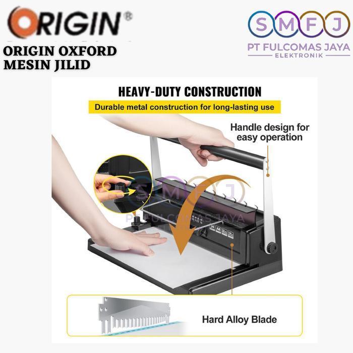 ORIGIN OXFORD MESIN JILID SPIRAL KAWAT BINDING A4 3:1 OXFORD / MESIN BINDING A4 / BINDING MACHINE A4