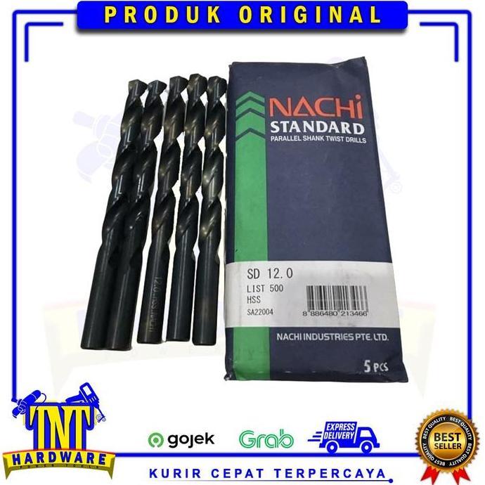 MATA BOR BESI 12MM NACHI HSS - NACHI 12 MM MATA BOR BESI ASLI
