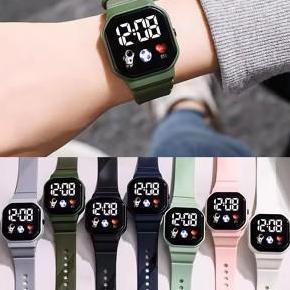 Jam Tangan Karet LED Jam Tangan Anak Anak Jam Tangan Sports Watch Jam Tangan Olahraga Jam Tangan Cew