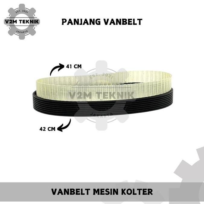 VANBELT MESIN KOLTER T806 T806A T807 TM807A / SABUK VAN BELT MESIN KORTER / SPAREPART VANBELT MESIN 