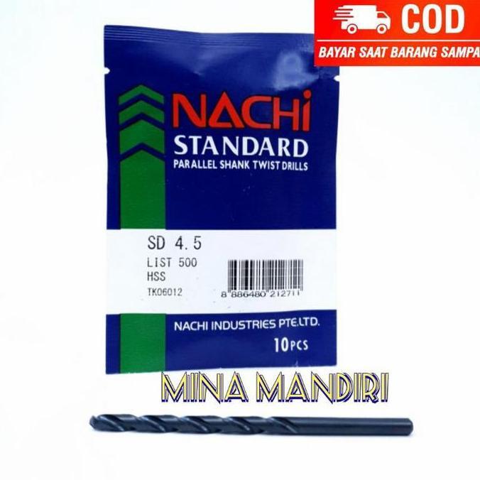 NACHI 4.5MM.MATA BOR BESI 4.5MM NACHI.BOR HSS 4.5MM NACHI PREMIUM