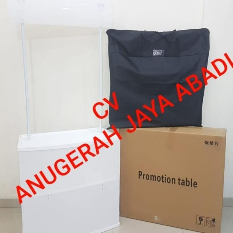 NEW EVENT DESK PUTIH POLOS TIDAK CETAK / MEJA JUALAN TANPA CETAK / BOOTH PORTABLE POLOS [terbaik][te