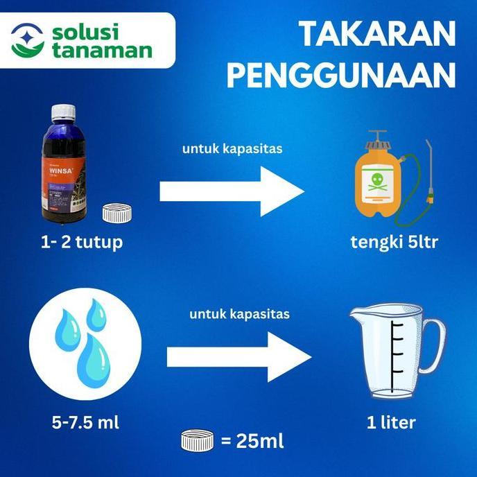 Herbisida Winsa 135 Sl 1Ltr Pembasmi Rumput Liar/Gulma Obat Rumput Tanaman