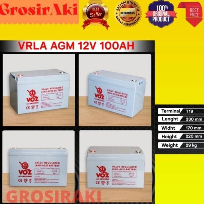 AKI VRLA UPS 12V 100AH VOZ VRLA AGM BATTERY