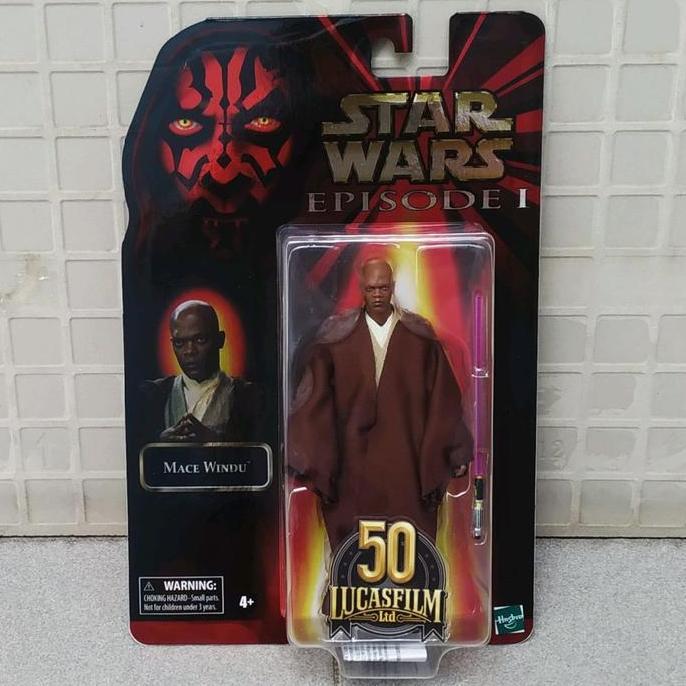 HASBRO STAR WARS BLACK SERIES RETRO MACE WINDU EPISODE 1 THE PHANTOM MENACE 20TH ANNIVERSARY 20 YEAR