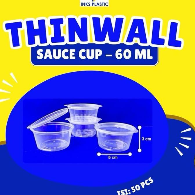 Newkate- Thinll Sauce Cup 60 Ml Vct (50 Pcs)