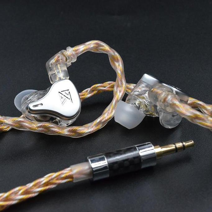 KZ GOLD SILVER AND COPPER MIXED PLATED 784 Core UPGRADE CABLE Diskon