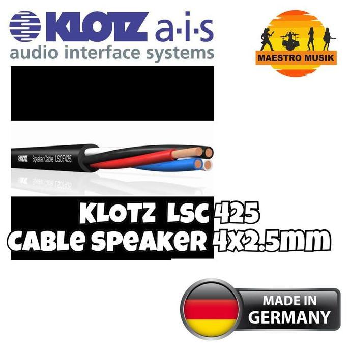 mf_ratna/ Eceran 5 meter  Klotz cable speaker 4x2.5 mm made in germany Diskon