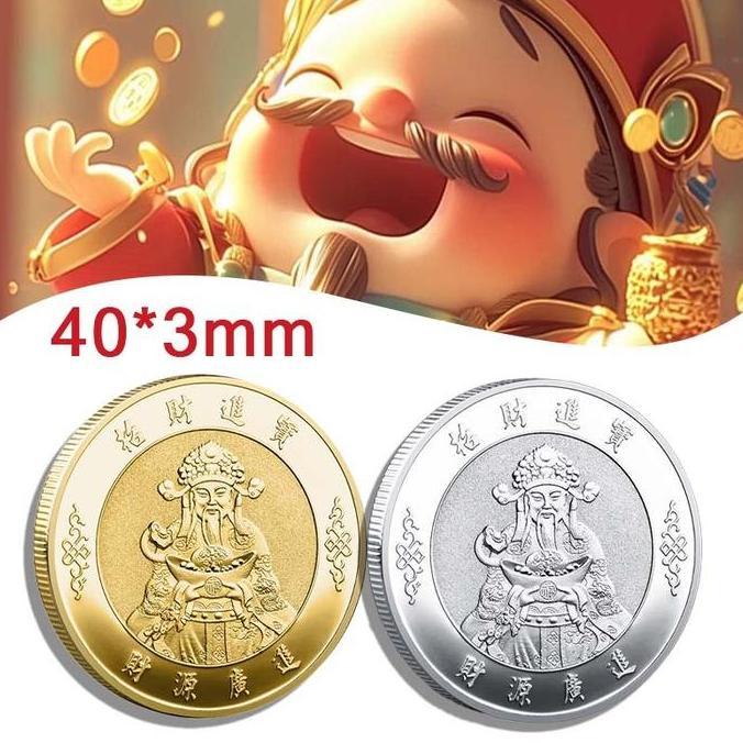 Giftyou- Koin Emas Koin De Rejeki Koin Fengsui De Rezeki Koin Feng Shui Koin Keberuntungan Koin Pera