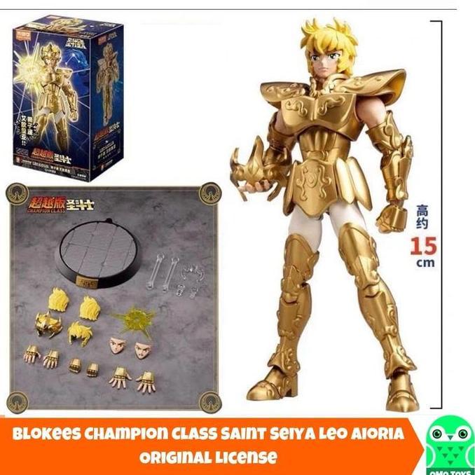 mainan - Blokees Saint Seiya Champion Class Leo Aiolia Gold Saint Original License Diskon