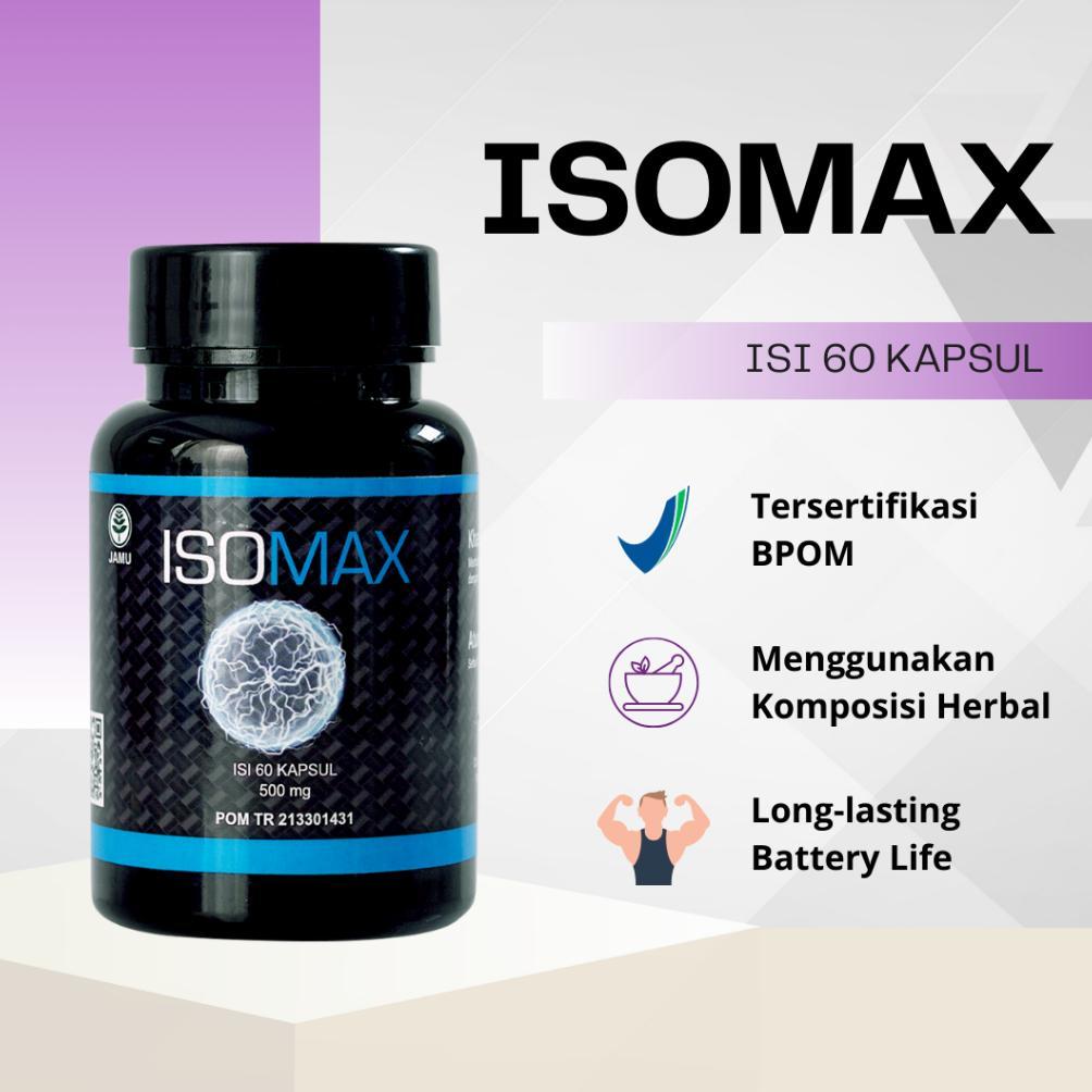 Isomax Suplemen Penambah Massa Pembentuk Otot | Kapsul Penambah Stamina Tubuh Pria Dan Wanita