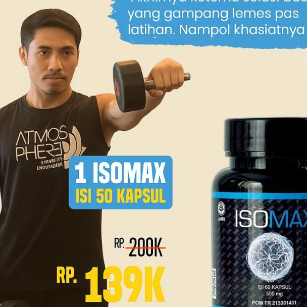 Isomax Kapsul Penambah Dan Pembentuk Massa Otot Suplemen Gym | Kapsul Penambah Stamina Tubuh