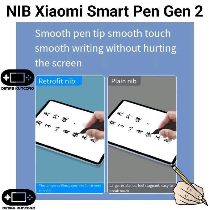 Hyra- Nib Xiaomi Smart Pen Gen 2 Ujung Stylus Nibs Tip Tips Xiaomi Mi Smart Pen Smartpen 2Nd Mi Pad 