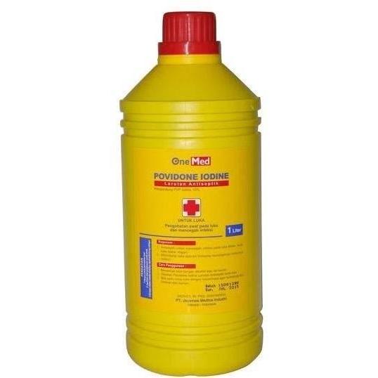 Povidone iodine 10% 1liter 1 liter povidon iodin lt betadine