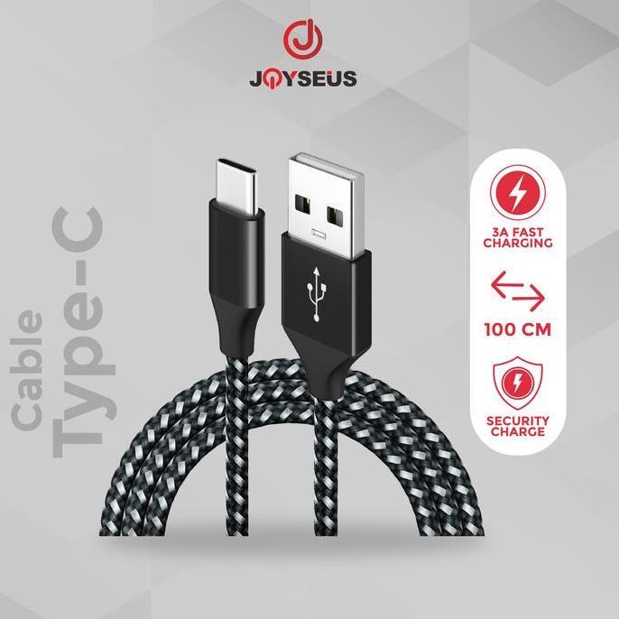Promo - Joyseus Type-C Usb Cable Cowboy Gold Braided Cable 120Cm - Kb0003