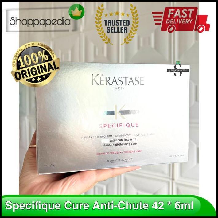 Kerastase Aminexil Cure Anti Chute 42 Ampul | Serum Rambut Rontok