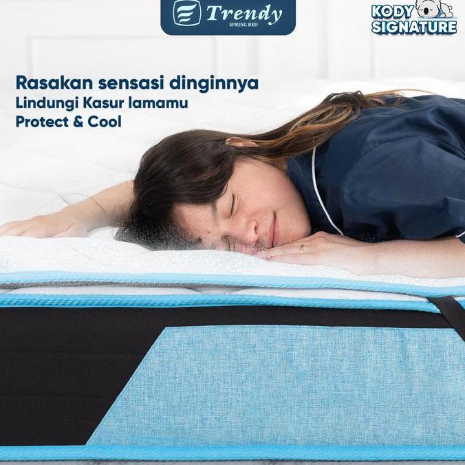 Promo Trendy Cooling Pad - Trendy Kody Lapisan Pelindung Alas Kasur Kasur Dingin - Mattress Protecto