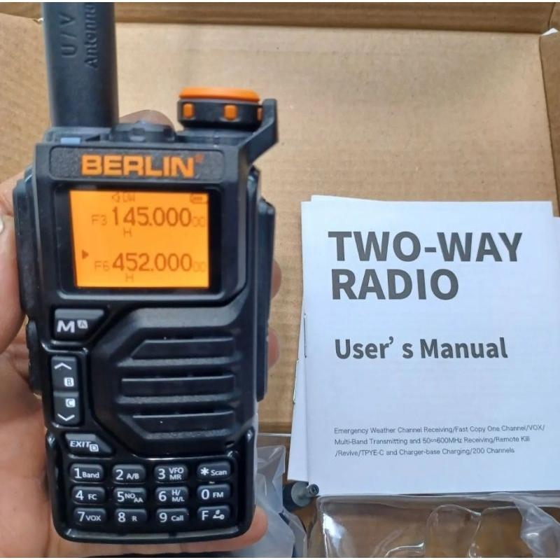 Ht Berlin Bl558 Bl 558 Walkie Talkie Original Vhf Uhf Unlock