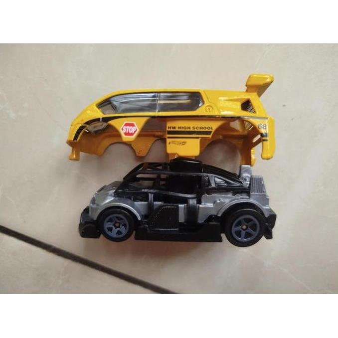0319 ASSORTED DIECAST LOOSE : HOTWHEELS - HYPERLINER YELLOW 62902 - RARE. UNIQUE. MCS27