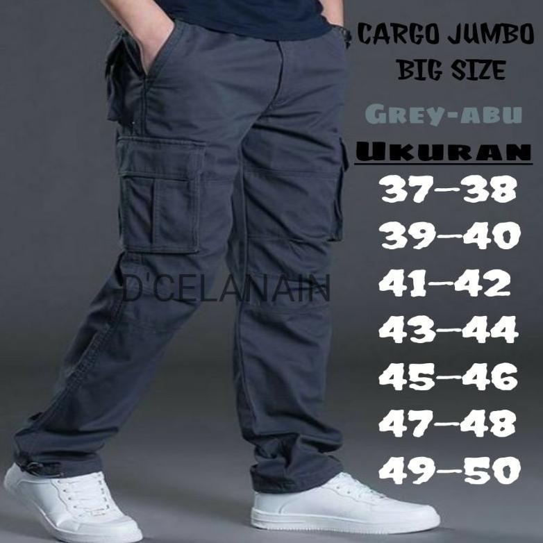 ORIGINAL CELANA CARGO/PDL CELANA JUMBO BIG/SIZE 37 - 50 || CELANA PANJANG PRIA [COD]