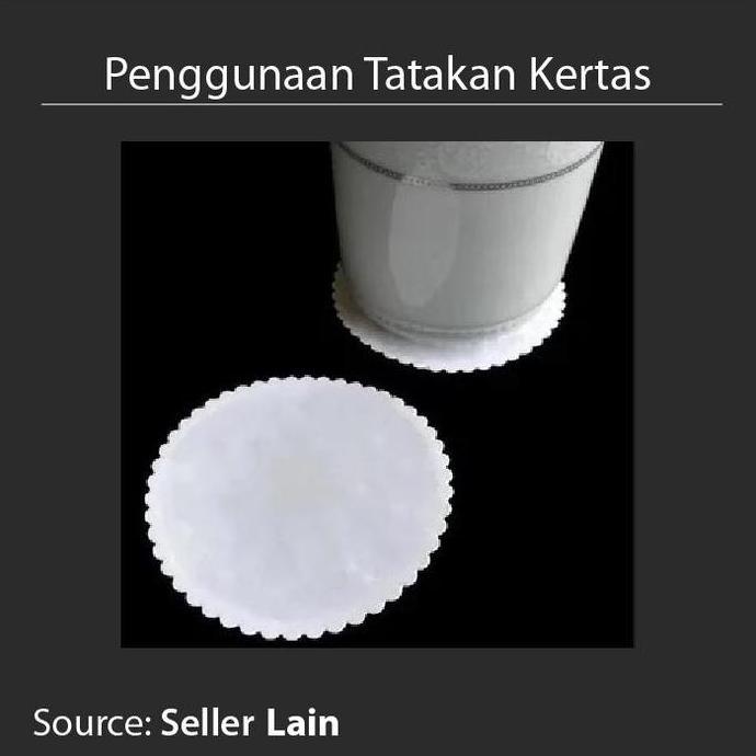Tedo- Tatakan Gelas Kertas 9 Cm - Coaster Paper - Untuk Hotel Restoran Rumah