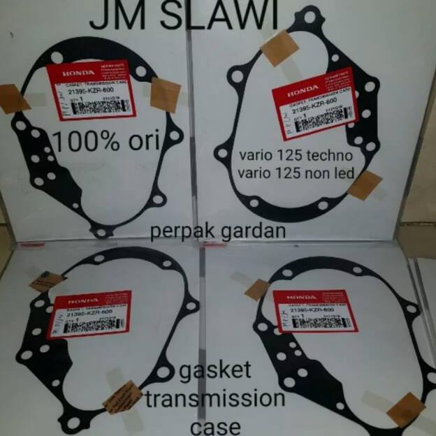 21395 KZR 600 GASKET TRANSMISSION CASE PER PAK GARDAN VARIO 125 TECHNO VARIO 125 NON LED ORI AHM 213