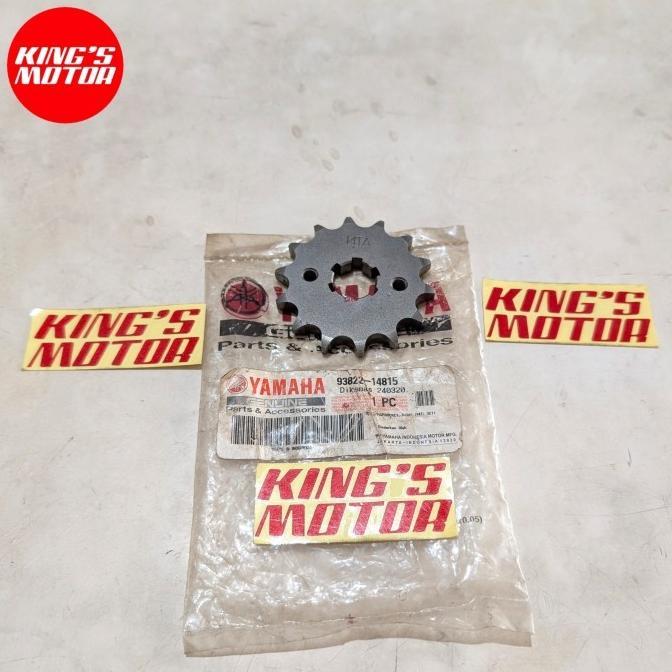 GEAR GIR DEPAN JUPITER MX NEW VIXION BYSON 14T 93822 14815 ASLI ORI ORIGINAL YGP YAMAHA