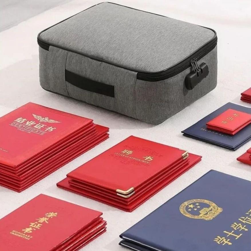 NEW PROMO Tas koper Dokumen Anti Air Password Travel Bag Penyimpanan surat penting