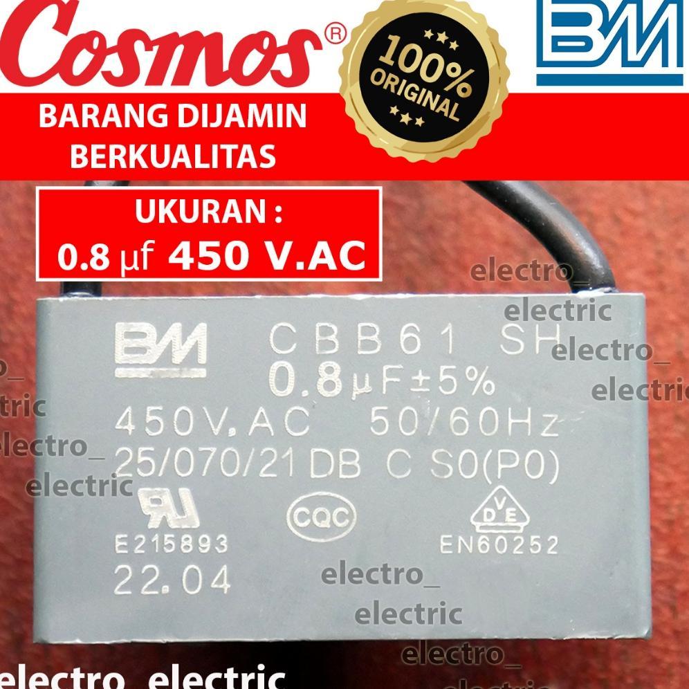 Kapasitor Kipas Angin Cosmos - Capasitor 1,5 uf 1,8uf 2uf 2,5uf - Original Capasitor BM