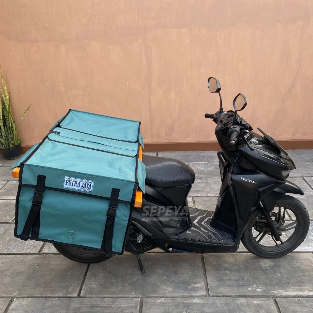 100% AMAN Tas Obrok Srandul motor Kurir pos Super Jumbo Waterproof Anti Air, Material Kuat Awet, Jah