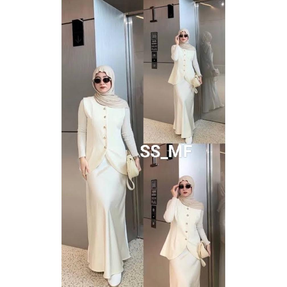 Rok satin silk premium/ Maxi A Line satin skirt / Rok satin duyung panjang / Rok A line mermaid skir