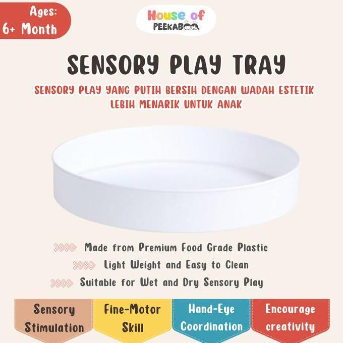 (Good) [LIMITED PRODUCT] SENSORY PLAY TRAY | Sensory Bin | Sensory Tray | Nampan Sensory Play | Wada