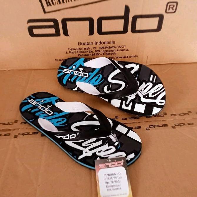 sandal jepit Ando original terbaru Sendal Pria