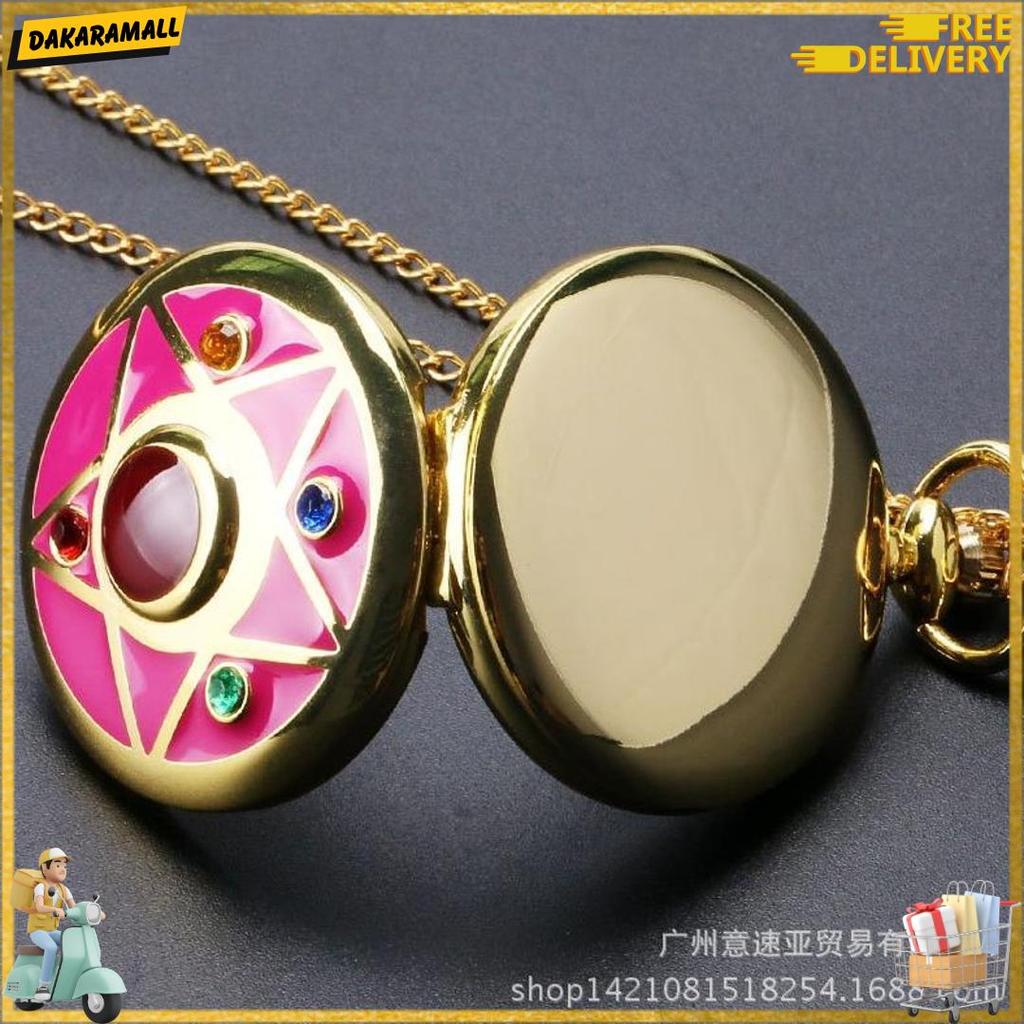 Sppw Sailor Moon Pocket Watch Jam Saku Sailormoon Magical Girl Mahou Shoujo Murah Meriah