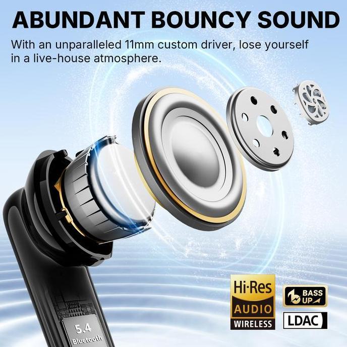 Terbaik EarFun Air Pro 4i - Noise Free ANC TWS with 6 AI ENC Mic for Clear Sound Terimakasih