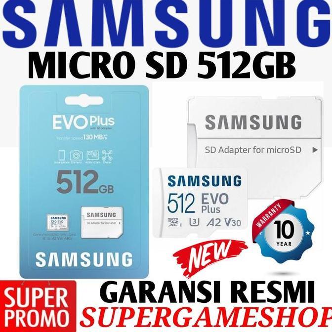 TERBARU - Original Micro SD 512GB - Micro SD 512GB EVO Plus Samsung MicroSD