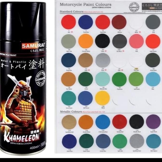 Dop- New- Cat Semprot Samurai Kurobushi 400Ml Hitam / Rna / Clear 1K 2K / Hh Temp / Silver / Dof