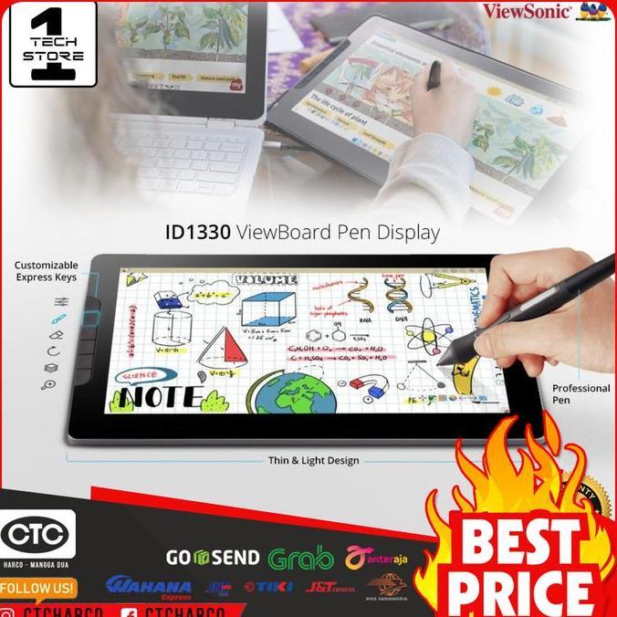 Best Seller Pen Display Viewsonic Viewboard Id1330 |13" Screen Drawing Pad Premium