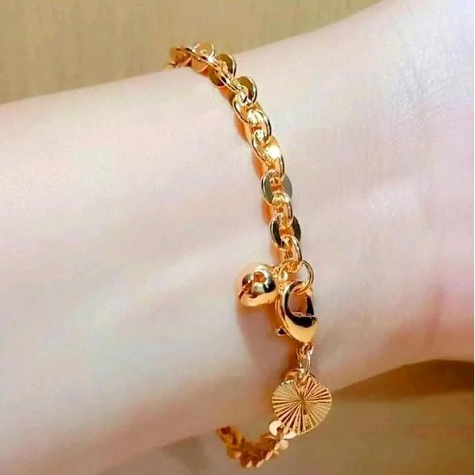 gelang tangan rantai polos gelang nori aksesories wanita