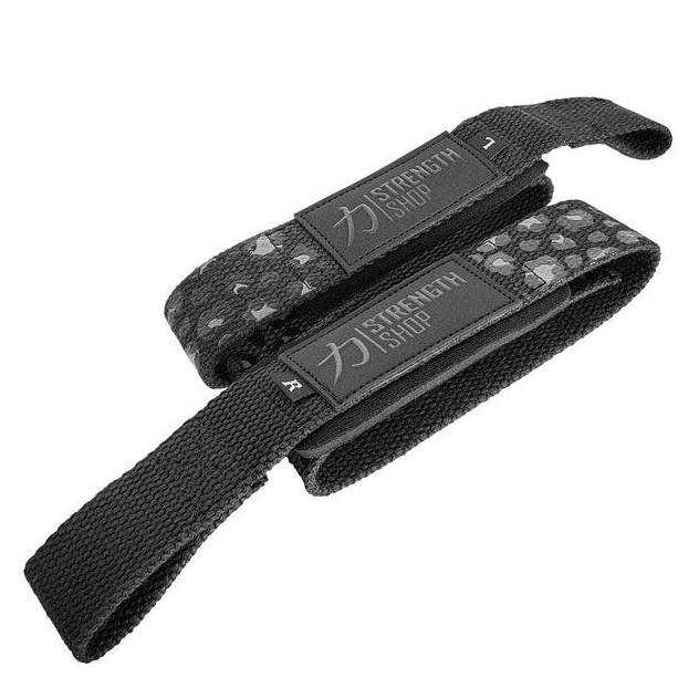 Sale Strength Shop Pro Lifting Straps Dark Leopard Deadlift Wrist Strap Support Handle Wrap Barbell 