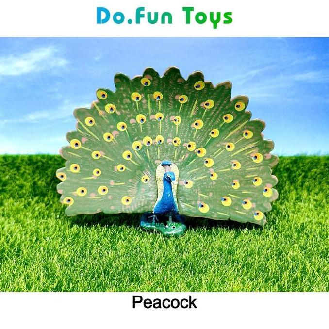 mainan - New Peacock Animal Figure / Miniatur Mainan Binatang Burung Merak Diskon