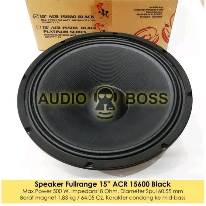 cvsaptoko/ Speaker Fullrange 15 inch ACR 15600 Black Diskon