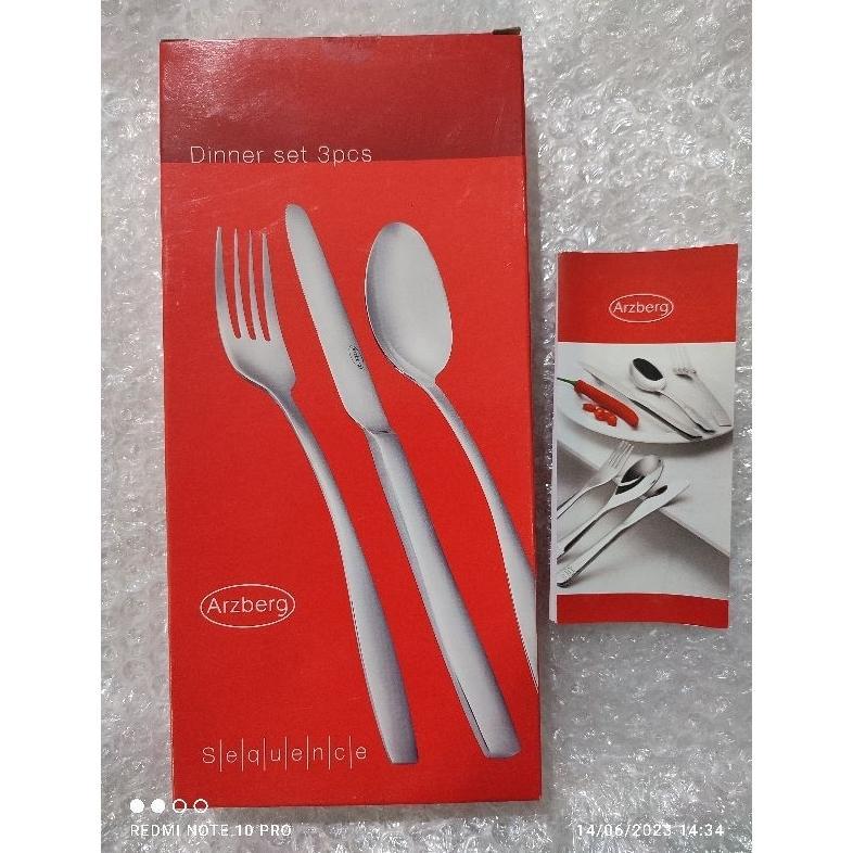New Arzberg German Dinner Set 3 Pcs / Sendok Makan Set Stainless Steel Yuk Checkout