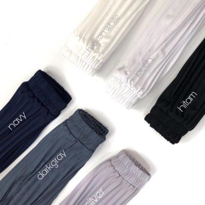 Roupas - Rok Plisket Premium Tebal Polos Panjang Bawahan Wanita