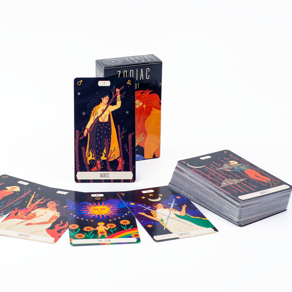 Kartu Tarot Zodiak 10,3x6cm, permainan kartu ramalan takdir, permainan papan pesta