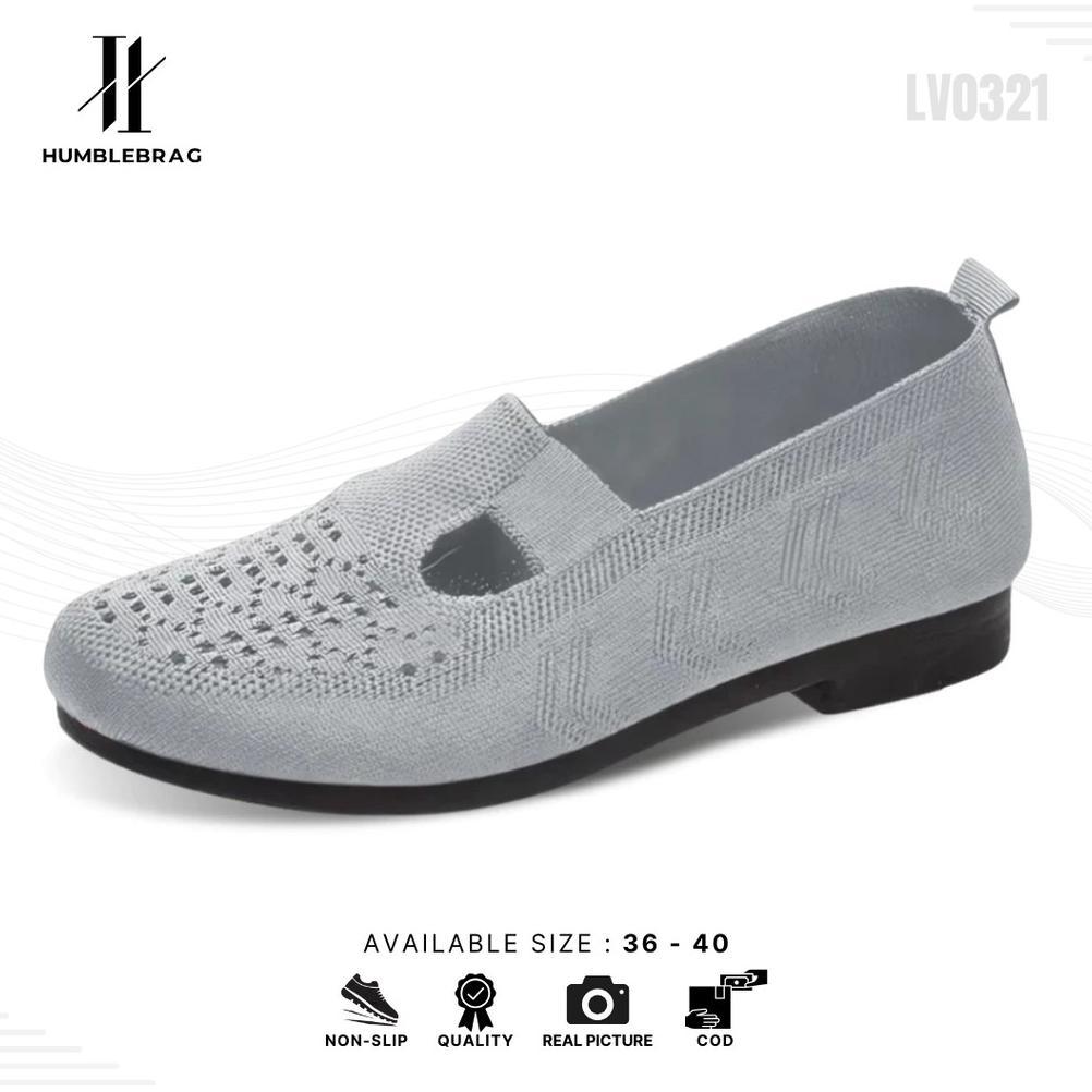 Original Hmbrg Sakura Restock Sepatu Slip On Wanita Sepatu Rajut Wanita Sport Premium Quality Lv0321