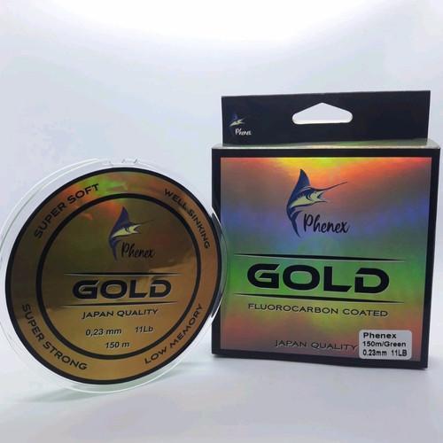 SENAR PHENEX GOLD 150M JAPAN QUALITY (Clear, Stabilo, Hijau)
